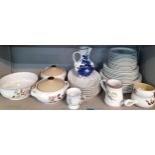 A quantity of Denby pottery 'Lorraine' and 'Windflower' dinner ware and other pottery items