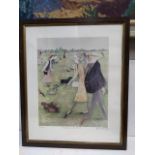 Sue McCartney Snape - 'Trading in the Divots' limited edition print signed in pencil Location: BWR