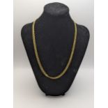 An 18ct gold Italian gentleman's necklace chain, total weight 28g Location: