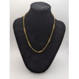 A 9ct gold necklace snake round chain style, total weight 4.25g Location: