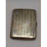 A silver 1922 Birmingham A Bros Ltd cigarette case total weight 78.3g Location:
