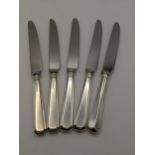 6 Assorted Grecian table knives to include William & Yates, Sheffield. Location