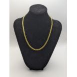 A 18ct gold chain necklace stamped 750 total weight 15.3g Location: