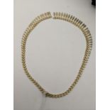 A 9ct gold Cleopatra style necklace, total weight 16.9g Location: