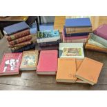 A collection of hardback books to include Vanity Fair Thackeray, The Founding Georgette Heyer,