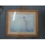 A Paul Emile Chabas print of a September Man in an ornate 19th century gilt frame Location: