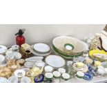 0A mixed lot to include Harrods Apley part dinner service to include six dinner plates A/F and