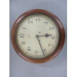 An early 20th century 8 day Smiths Enfield 12 inch dial clock 39.5cm dial Location:RAB