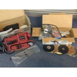 Boxed Power tools to include a Bricotech band sander and a Spitzberg angle grinder Location: