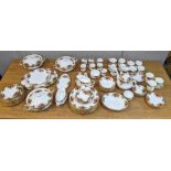 A Royal Albert Old Country Roses pattern dinner, tea, coffee service to include tureens, plates,
