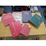 Collection of stamp albums to include examples from Czechoslovakia, Great Britain, USA, Malawi,