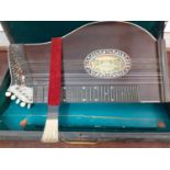 A late 19th/early 20th Century Meinel & Herold Klingenthal zither with mother of pearl inlay A/F