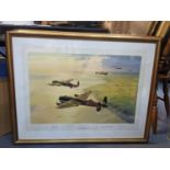 Three RAF related prints After Robert Taylor - 'Target Peenemunde', 'The Dambusters' and 'The