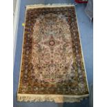 Handwoven Rugs - a Persian design rug, 175cm x 91cm, an Indian design rug, 159cm x 90cm, a Turkish
