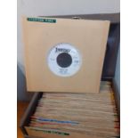 A box of 45rpm records to include The Kinks, Pink Floyd, Small Faces and others Location: 1.2