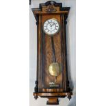 A Victorian Vienna 8-day regulator wall clock, 105cm h Location: