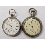 Two Waltham pocket watches to include a P.S Bartlett military issue watch and a 19th century