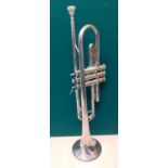 A Jupiter trumpet A/F. Location:RWF Condition: No mouthpiece, 2 valve buttons missing, various