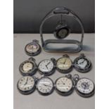 Mixed pocket watches to include Ingersol, together with a chrome pocket watch stand Location:
