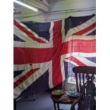 A large vintage Union Jack flag 170 x370cm A/F made by John Egginton, London Location:RWB