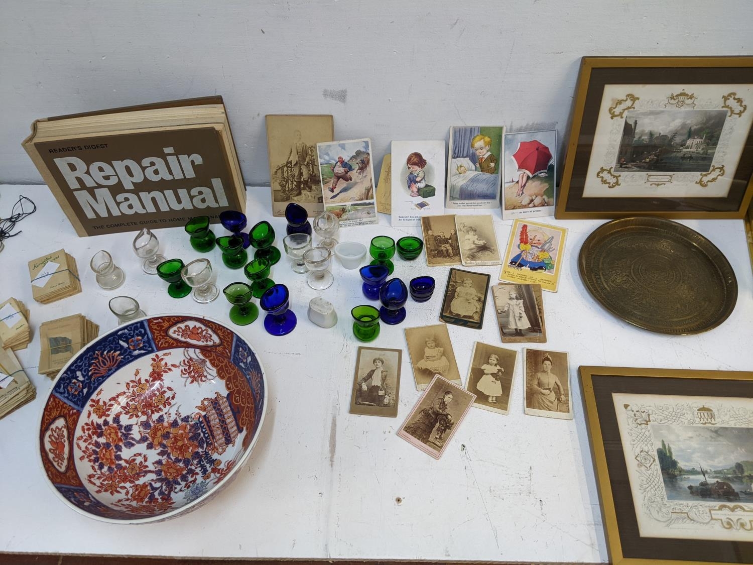 Collectables to include Kentish silks, Victorian portrait cards, Mabel Lucy Attwell and Donald