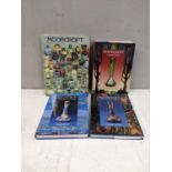 Four books about collecting Moorcroft, three by Fraser Street and one by Paul Atterbury, 2 signed