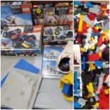 Lego Technic bricks and accessories - no guarantee all bricks are present for the four box sets.