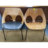 A pair of mid 20th century Carl Jacobs Kandya model C3 style bentwood dining chairs Location: