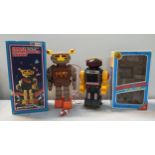 Two boxed vintage robot toys to include a Clifford Toys Space Commander Robot and a Yonezawa