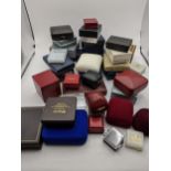A collection of various size jewellery boxes Location: