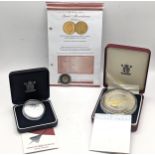 A group of three Concorde commemorative coins to include the 502 silver proof 2003 Alderney £10, the