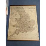 A late 1960s early 1970s map of England and Wales titled 'General Reference Map of England and