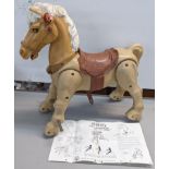 A Max Marvel The Mustang 1960s ride on horse with original instructions Location: