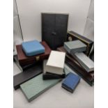 A collection of various jewellery boxes Location: