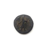 India Ancient - Kushan Empire - Kanishka (127 -150) didrachm ( 8.3g, 22mm, 4mm) Mint mark I, crowned