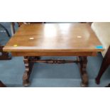 A 20th century low oak occasional table, 44cm h x 61cm w x 41cm d Location: RAM