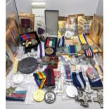 A collection of mostly British Replica medals, to include Victoria Cross, Distinguished Service