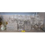 Mixed glassware to include a collection of Thomas Webb Normandy crystal glassware Location: