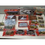 Fourteen Airfix model kits, all complete and five Zvezda model figures Location: