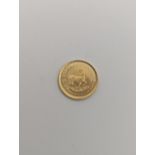 South Africa - 1⁄10 Krugerrand , 1⁄10 Fine gold, dated 1980 Location: