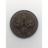 A 19th century bronze medal, possibly Prussian, by Emil Schilling, date 1844 ' ALBERTUS DUX CONDITOR