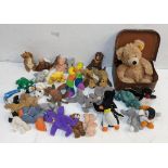 A Steiff bear together with mixed Ty Bears and others Location: