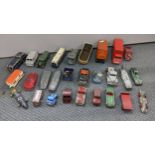 A selection of vintage Dinky cars A/F Location: