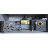 A mixed lot of electricals to include an Advance Type 63 AM/FM signal generator, a Racal-Dana
