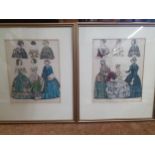 A mixed lot to include a pair of antiquarian coloured prints depicting 'The Latest and Newest London