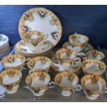 An early 20th century Samuel Radford Nagi pattern part teaset, Location: