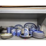 A selection of Victorian and later ceramics to include a set of five Rosenthal plates, various