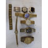 A collection of mainly gents wristwatches to include Bero, Basis, Sekonda, Newmark and others