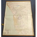 A double sided map showing Namibia, the map titled 'South West Africa / Namibia Suidnes Afrika /