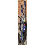 A Spear & Jackson cordless pole hedge trimmer and a pole saw with batteries and chargers Location: